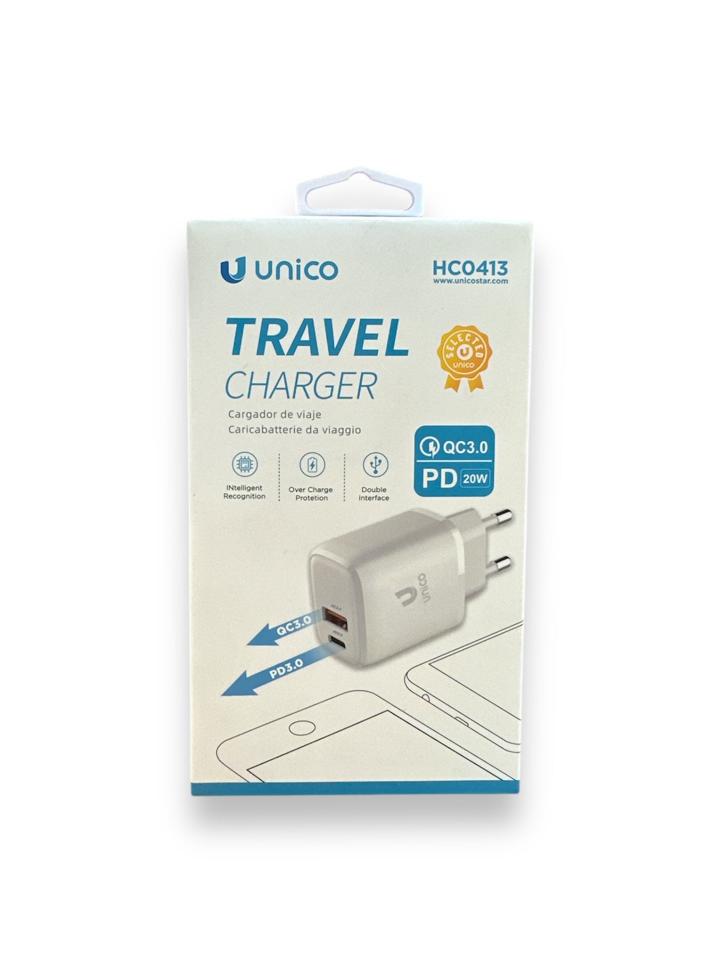 Caricatore 20W Dual USB-TYPE C