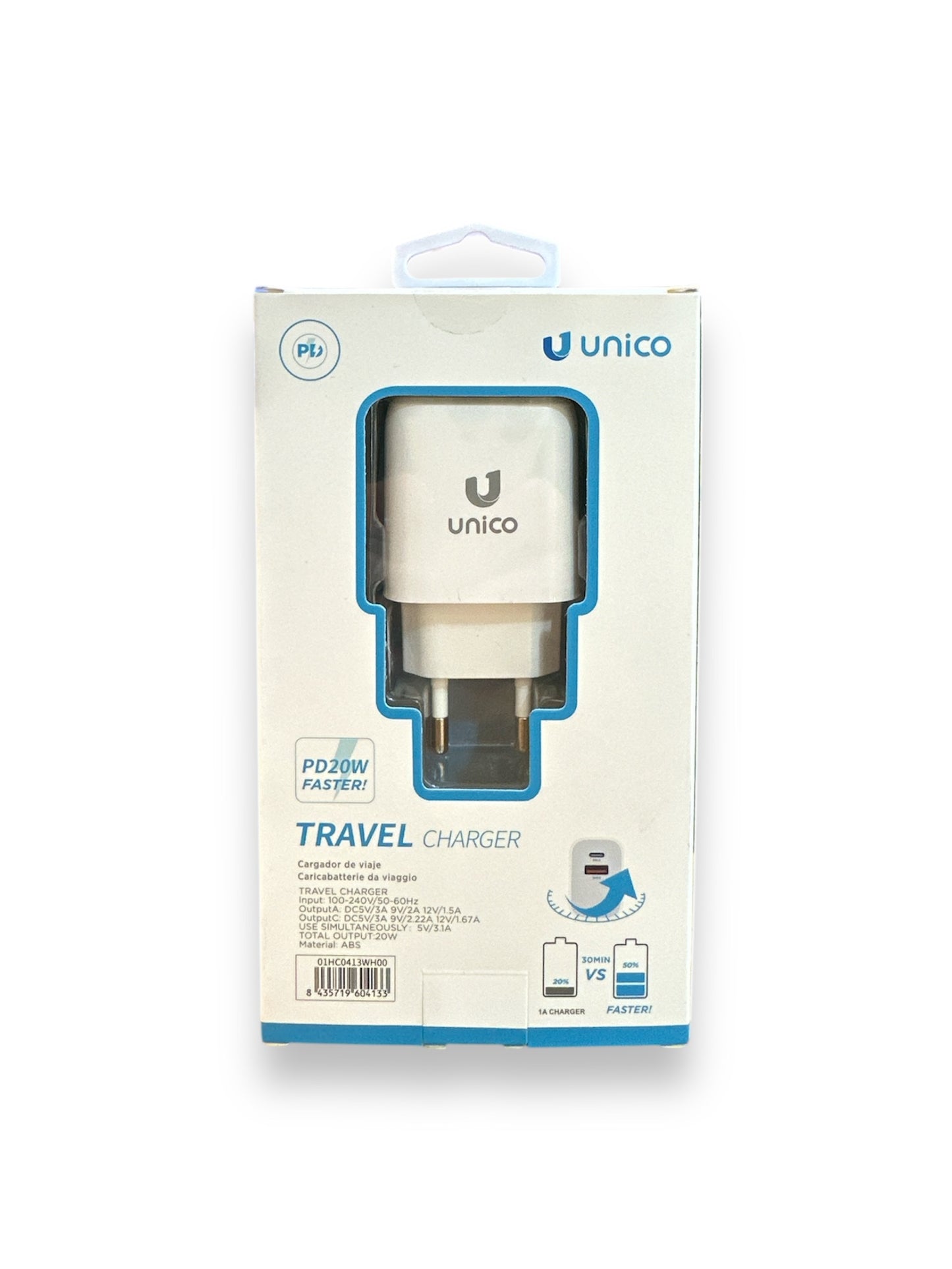 Caricatore 20W Dual USB-TYPE C