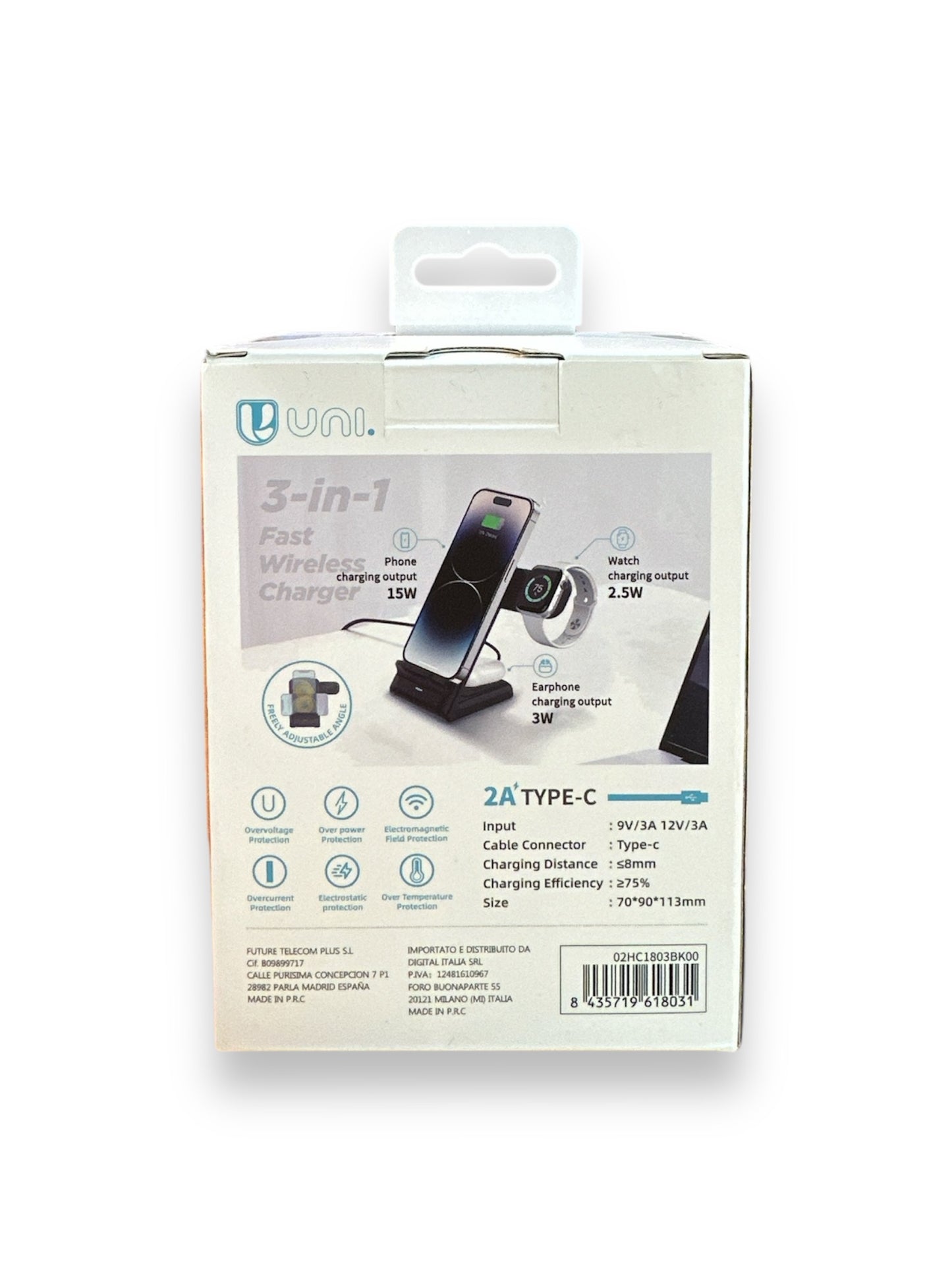 Caricatore Wireless veloce 3 in 1